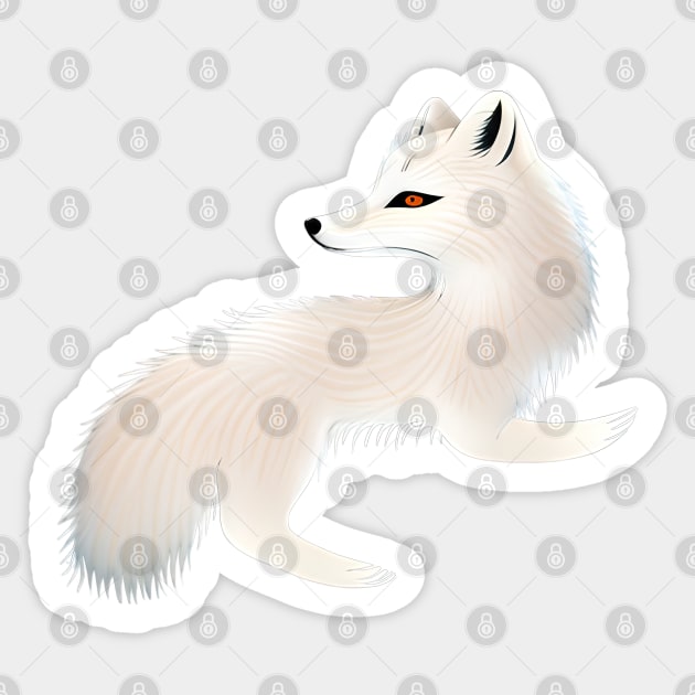 Artic Fox Sticker by FlippinTurtles